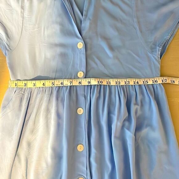 Zara collared ruffle midi dress - Picture 8 of 9